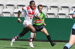 Joe Rokoqo is happy to score the winning try - Cronulla Vs St. George SG Ball (Photo : ourfooty media) 