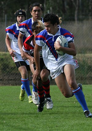 Under 15's in action Sydney Rugby League Trials ( Photo : ourfooty media) 