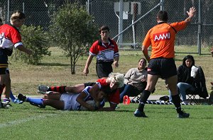 Under 15's in action Sydney Rugby League Trials ( Photo : ourfooty media) 