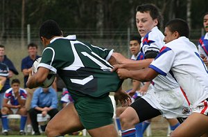 Sydney West Vs Sydney East - Under 15's in action Sydney Rugby League Trials ( Photo : ourfooty media) 