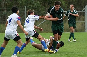 Sydney West Vs Sydney East - Under 15's in action Sydney Rugby League Trials ( Photo : ourfooty media)