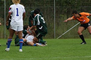 East Sydney score to almost grab the lead Under 15's in action Sydney Rugby League Trials ( Photo : ourfooty media)