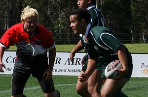 Sydney CHS Rugby League Trails - Under 18 get it on ( Photo : ourfooty media)