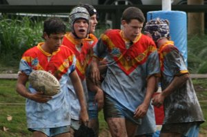 UNDER 16B's aCTioN - Dragons v De La Salle (Photo : ourfooty media)