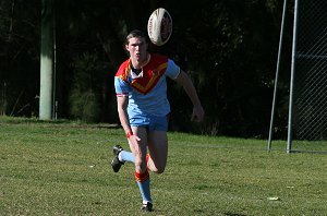 Nick Ratcliffe runs at the footy - De La Salle v Engadine Dragons 16A's rnd 15 ACTION (Photo's : ourfootymedia)
