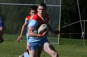 Nick Ratcliffe off on another good run - De La Salle v Engadine Dragons 16A's rnd 15 ACTION (Photo's : ourfootymedia)