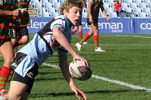 Cronulla Sharks v Souths Rabbitoh's U15's Dev aCTion (Photo's : ourfootymedia)