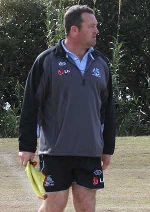 Craig Wilson the side line ref @ Sharks Knockout's OPEN'S Grand Final - De La Cronulla v Aquinas Menai action (Photo : ourfooty media)