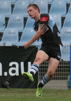 Cronulla Sharks U17's v St. Helen's Saints Academy action (Photo's : ourfootymedia)