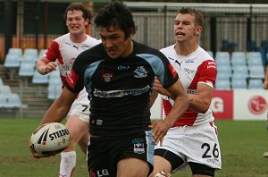 Cronulla Sharks U17's v St. Helen's Saints Academy action (Photo's : ourfootymedia)