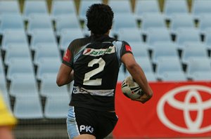 Cronulla Sharks U17's v St. Helen's Saints Academy action (Photo's : ourfootymedia)
