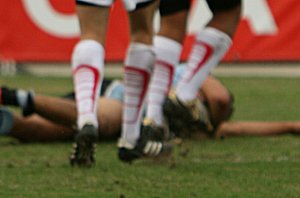 Cronulla Sharks U17's v St. Helen's Saints Academy action (Photo's : ourfootymedia)