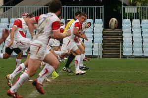 Cronulla Sharks U17's v St. Helen's Saints Academy action (Photo's : ourfootymedia)
