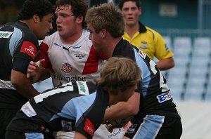 Cronulla Sharks U17's v St. Helen's Saints Academy action (Photo's : ourfootymedia)