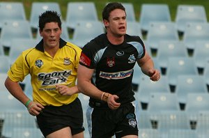 Cronulla Sharks U17's v St. Helen's Saints Academy action (Photo's : ourfootymedia)