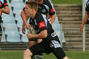 Cronulla Sharks U17's v St. Helen's Saints Academy action (Photo's : ourfootymedia)