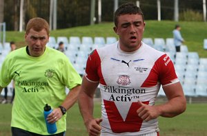 Cronulla Sharks U17's v St. Helen's Saints Academy action (Photo's : ourfootymedia)
