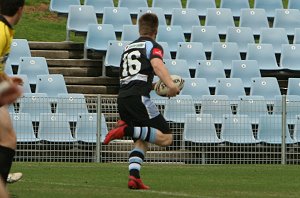 Cronulla Sharks U17's v St. Helen's Saints Academy action (Photo's : ourfootymedia)