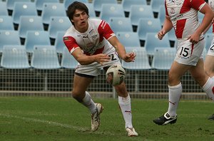 Cronulla Sharks U17's v St. Helen's Saints Academy action (Photo's : ourfootymedia)