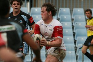 Cronulla Sharks U17's v St. Helen's Saints Academy action (Photo's : ourfootymedia)