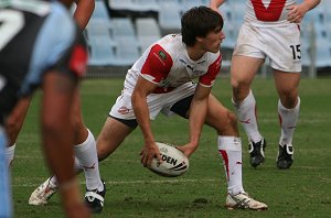 Cronulla Sharks U17's v St. Helen's Saints Academy action (Photo's : ourfootymedia)