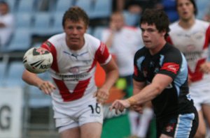 Cronulla Sharks U17's v St. Helen's Saints Academy action (Photo's : ourfootymedia)