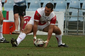Cronulla Sharks U17's v St. Helen's Saints Academy action (Photo's : ourfootymedia)