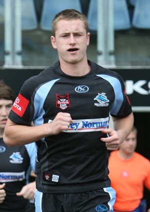 Cronulla Sharks U17's v St. Helen's Saints Academy action (Photo's : ourfootymedia)