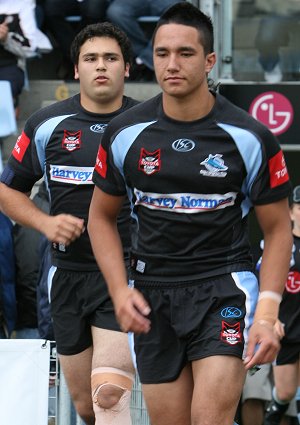 Cronulla Sharks U17's v St. Helen's Saints Academy action (Photo's : ourfootymedia)