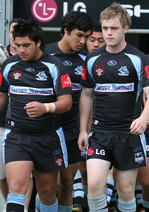 Cronulla Sharks U17's v St. Helen's Saints Academy action (Photo's : ourfootymedia)