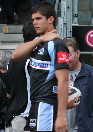 Cronulla Sharks U17's v St. Helen's Saints Academy action (Photo's : ourfootymedia)
