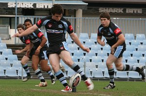Cronulla Sharks U17's v St. Helen's Saints Academy action (Photo's : ourfootymedia)