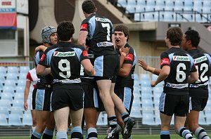 Cronulla Sharks U17's v St. Helen's Saints Academy action (Photo's : ourfootymedia)