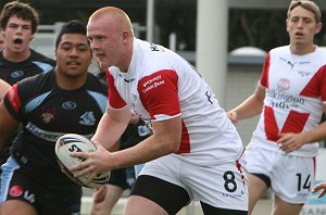 Cronulla Sharks U17's v St. Helen's Saints Academy action (Photo's : ourfootymedia)