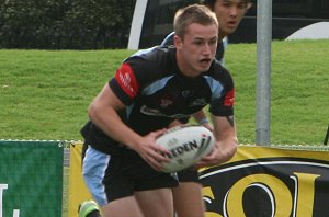 Cronulla Sharks U17's v St. Helen's Saints Academy action (Photo's : ourfootymedia)