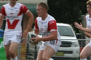 Cronulla Sharks U17's v St. Helen's Saints Academy action (Photo's : ourfootymedia)