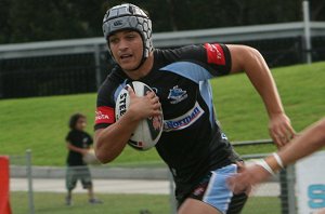 Cronulla Sharks U17's v St. Helen's Saints Academy action (Photo's : ourfootymedia)