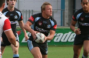 Cronulla Sharks U17's v St. Helen's Saints Academy action (Photo's : ourfootymedia)
