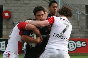 Cronulla Sharks U17's v St. Helen's Saints Academy action (Photo's : ourfootymedia)