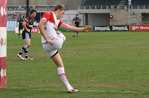 Cronulla Sharks U17's v St. Helen's Saints Academy action (Photo's : ourfootymedia)
