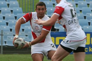Cronulla Sharks U17's v St. Helen's Saints Academy action (Photo's : ourfootymedia)