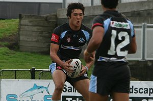 Cronulla Sharks U17's v St. Helen's Saints Academy action (Photo's : ourfootymedia)