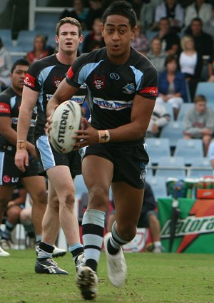 Cronulla Sharks U17's v St. Helen's Saints Academy action (Photo's : ourfootymedia)