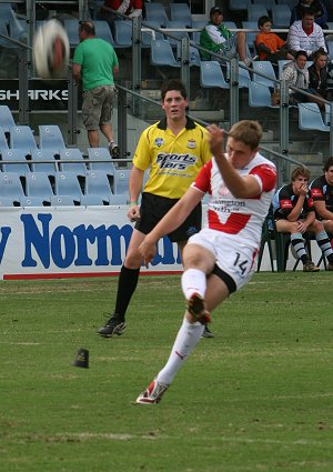 Cronulla Sharks U17's v St. Helen's Saints Academy action (Photo's : ourfootymedia)