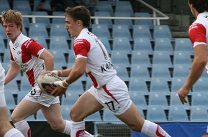 Cronulla Sharks U17's v St. Helen's Saints Academy action (Photo's : ourfootymedia)