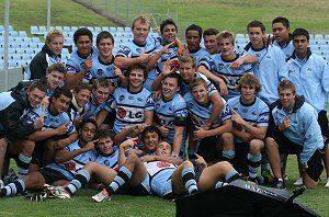Cronulla Sharks Harold Matthew's Cup team after the beat the Balmain Tigers (Photo : ourfooty media)