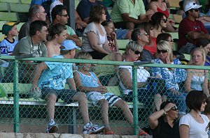 Some of the crowd - Raiders vs Sharks - Matthew's Cup trial action (Photo : ourfooty media)