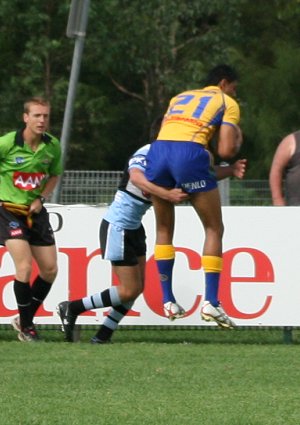 Parramatta Eels v Cronulla Sharks SG Ball rnd 6 action (Photo's : ourfooty media)