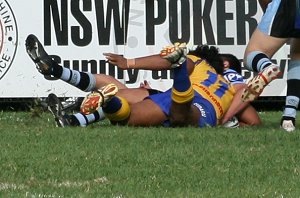 Parramatta Eels v Cronulla Sharks SG Ball rnd 6 action (Photo's : ourfooty media)