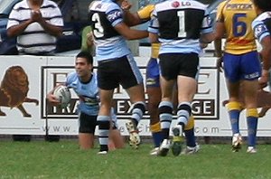 Parramatta Eels v Cronulla Sharks SG Ball rnd 6 action (Photo's : ourfooty media)